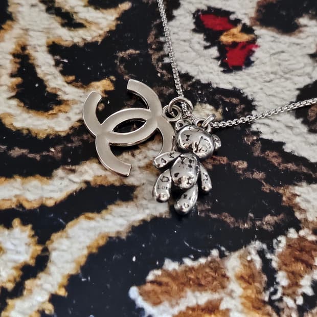 441 샤넬 롱 빈티지 목걸이 / 정품 업사이클링 남자목걸이