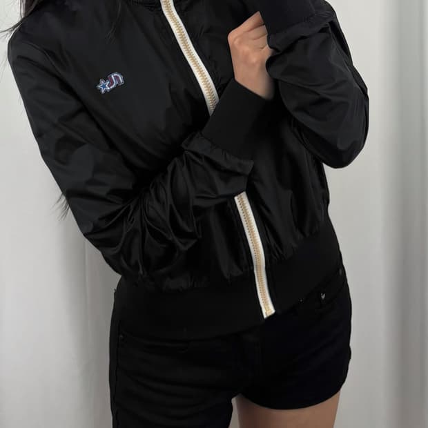 폴로 진스 블랙 바람막이 자켓