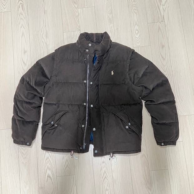 폴로 코듀로이 패딩 xl