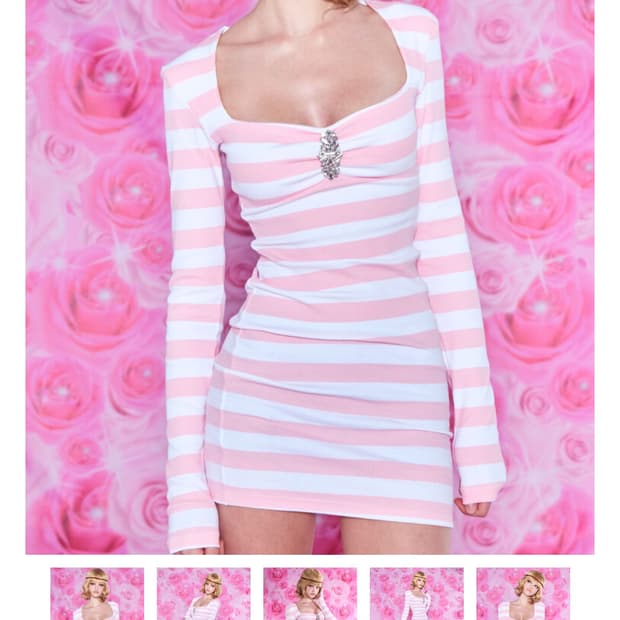 베이비메탈클럽 세레나 쥬얼 원피스 핑크