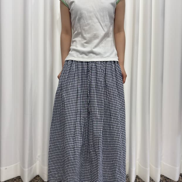 mori check skirt