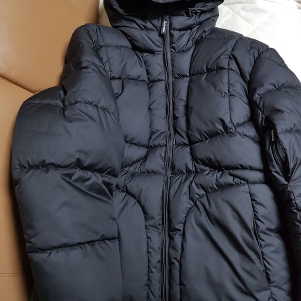 슈프림 와프 후드 퍼피 패딩 자켓 블랙 21FW