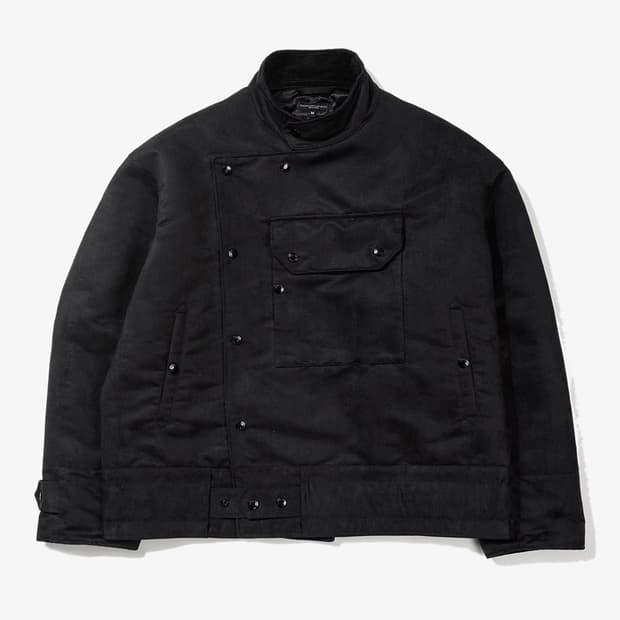엔지니어드 가먼츠 모토자켓 블랙 페이크스웨이드