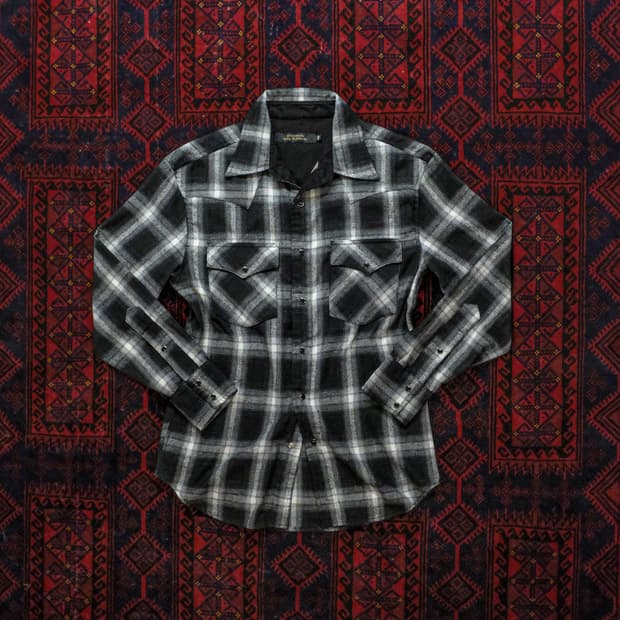 버드노트 WESTERN SHIRTS,OMBRE BLACK