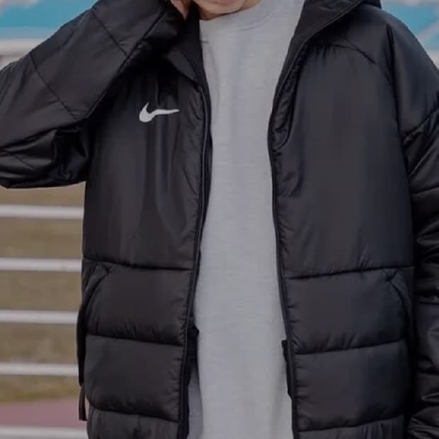 나이키 THERMA-FIT 블랙 패딩 L