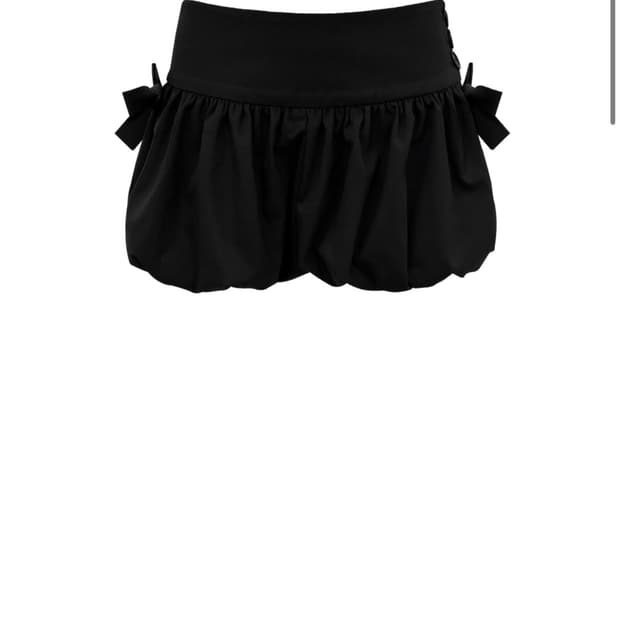 체메씨 BOW BALLOON SHORTS (BLACK)