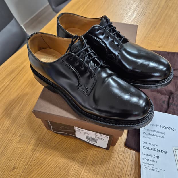 처치스 섀넌 레이스업 더비 7사이즈(발볼G)