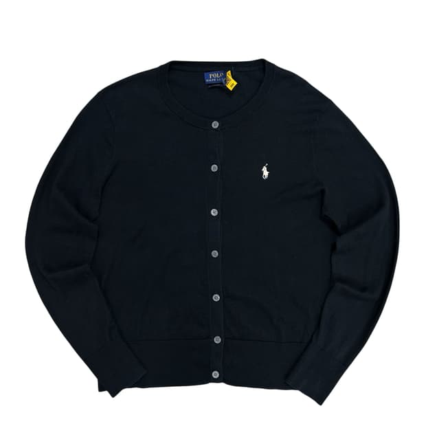 폴로 우먼스 라운드넥 피마코튼 가디건(M)