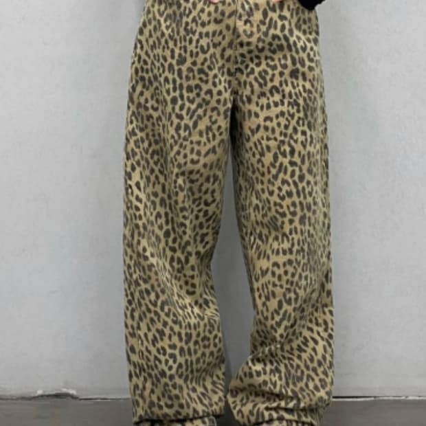 ersco 레오파드 팬츠 2사이즈