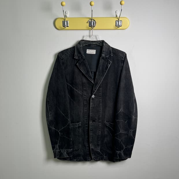스펠바운드 블랙 데님 블레이저 자켓 