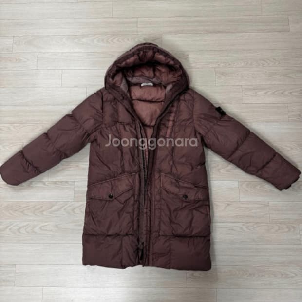 (M)스톤아일랜드 클링클랩스 롱패딩 로즈쿼츠 