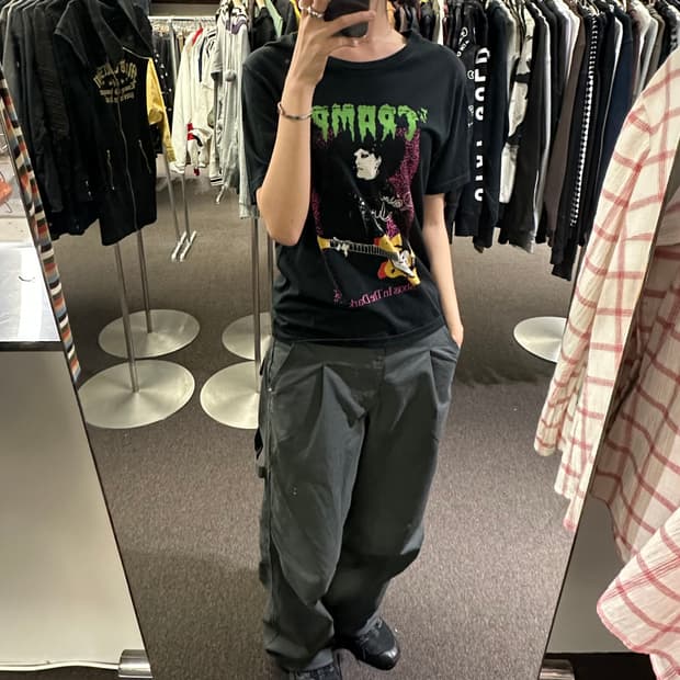 S)히스테릭 글래머x크램프스 락 밴드 반팔