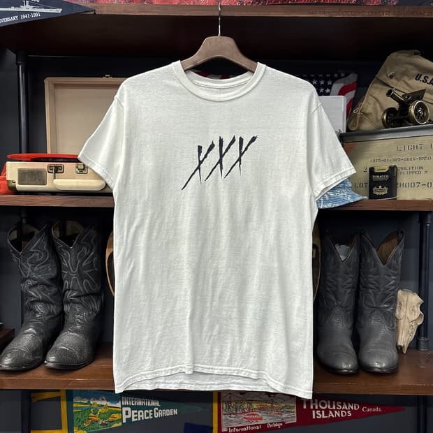 XXXTENTACION 텐타시온 페이스 프린팅 메모리얼 티셔츠 N1213