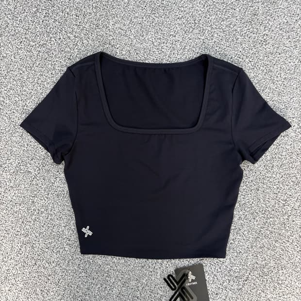 M 새상품 젝시믹스 스퀘어넥 크롭 반팔 0303J