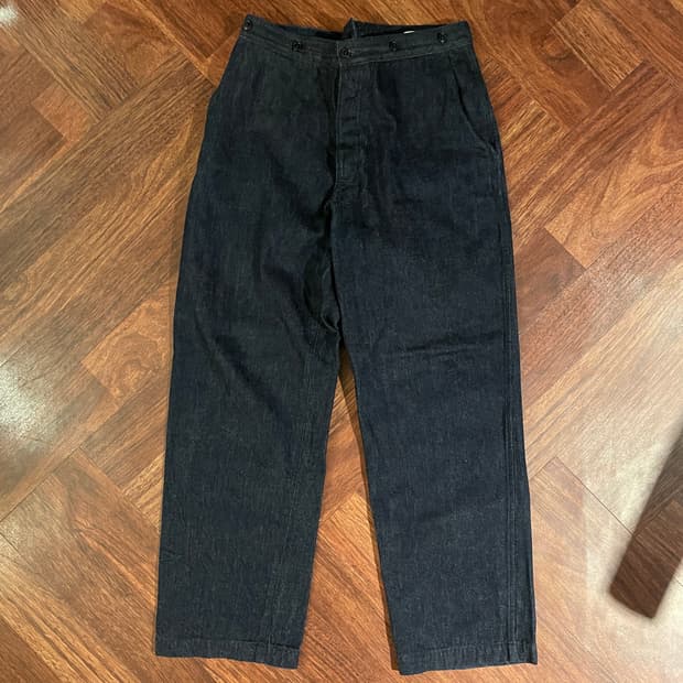 코모리 오버 데님팬츠