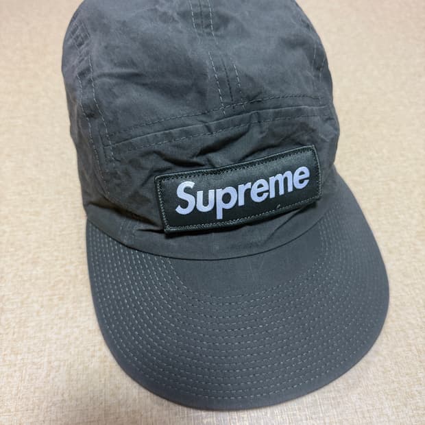 슈프림 왁스 코튼 캠프캡 올리브 - 23FW