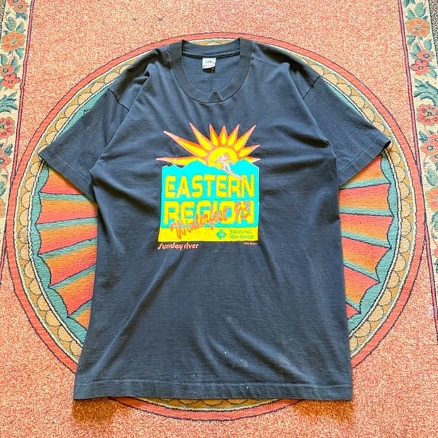 Fruit Of The Loom 프룻오브더룸 빈티지 프린팅 싱글스티치 튜