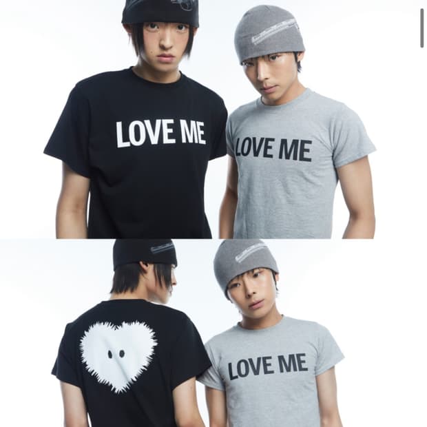 톰스벌스데이 러브미 하프 티셔츠 그레이