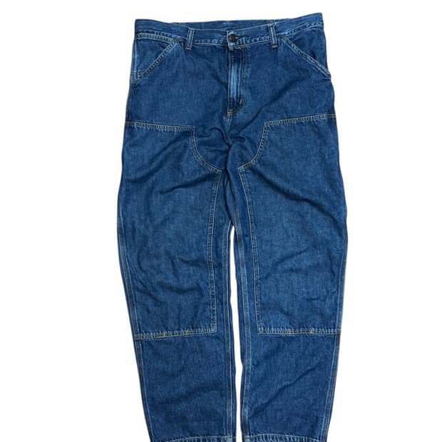 칼하트 wip 더블니 카펜터 데님 