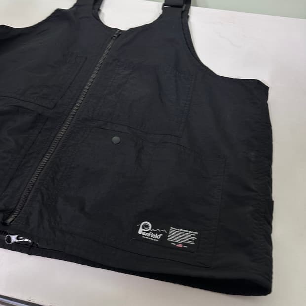 OS 펜필드 멀티포켓 블랙 나일론멜빵