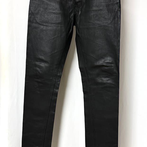 Balenciaga 15s Waxed Coated Denim Pants