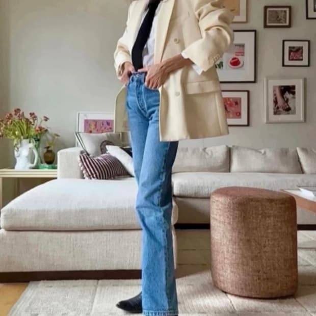 망고화이트자켓