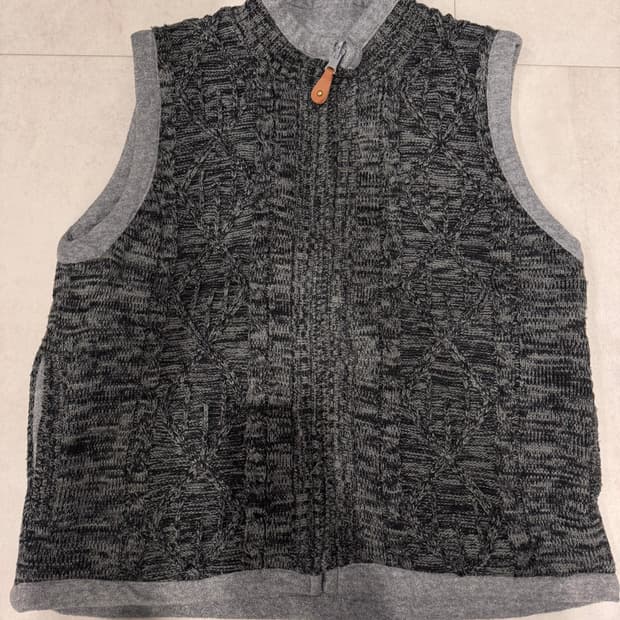 빈티지 리버시블 조끼