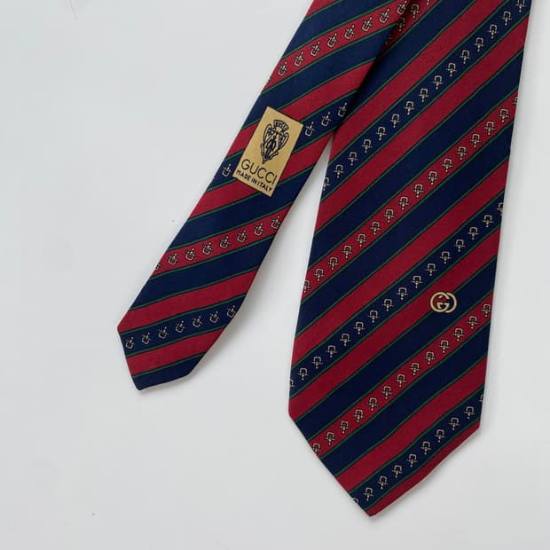 구찌(GUCCI) 심플로고 명품 정품 넥타이 7.6cm