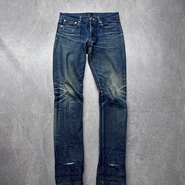 아페쎄 슬림 스키니 데님 팬츠