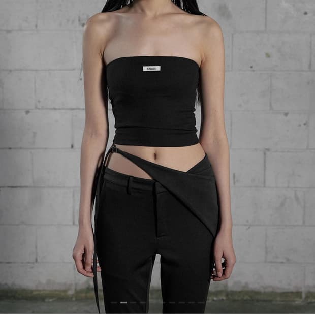 보헤미안 베이직 튜브 탑 블랙 새거 팝니다