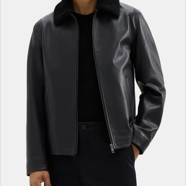 *새상품* 띠어리 시어링 카라 양가죽자켓