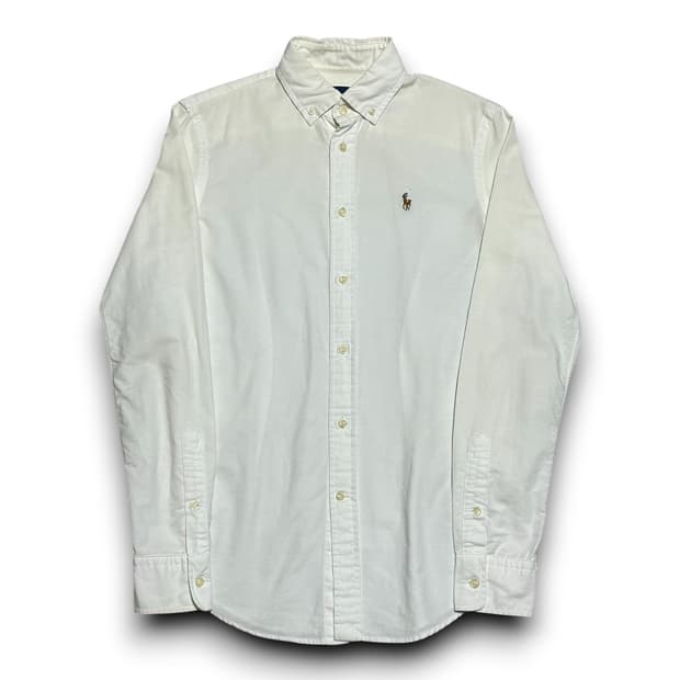 Polo Ralph Lauren 여성용 슬림핏 화이트 셔츠