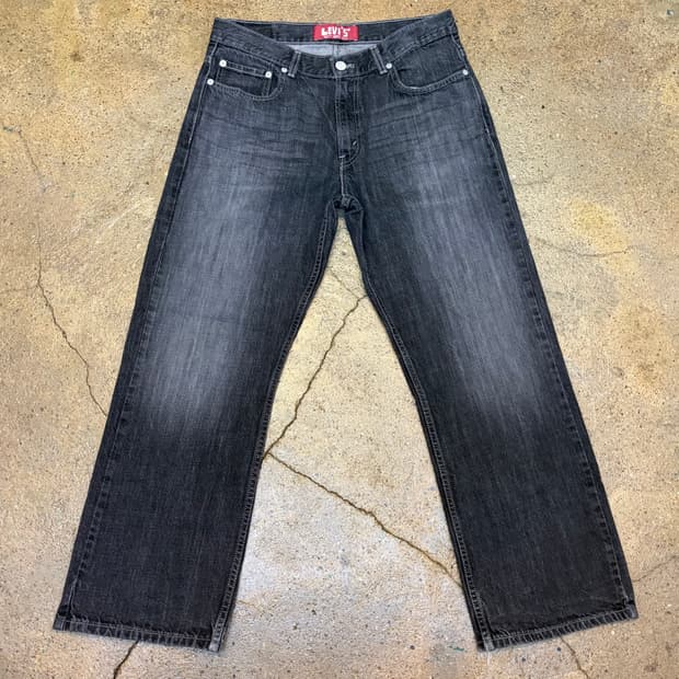 00s 미국 빈티지 리바이스 527 부츠컷 블랙진 청바지