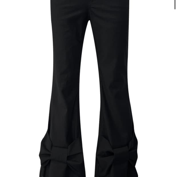 체메씨 BOW BOOTCUT PANTS 