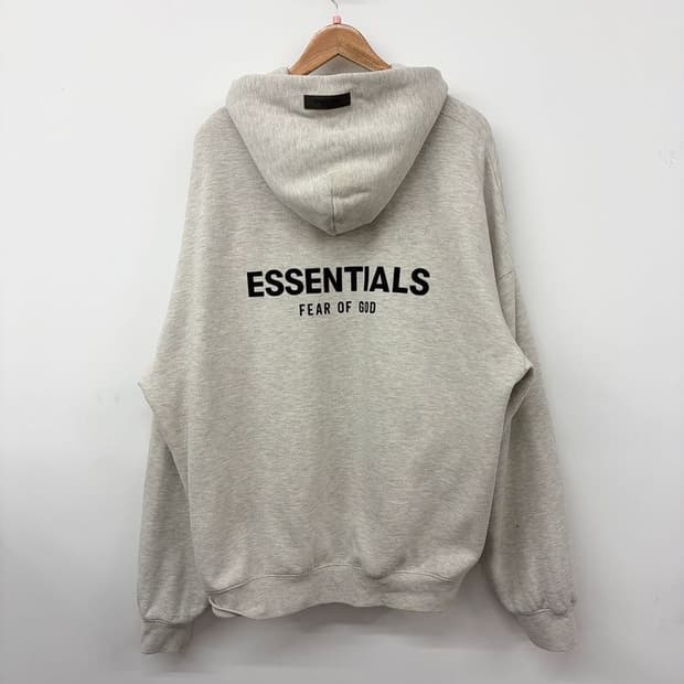 에센셜 피어오브갓 백로고 코튼 오버 후드티 PN9731
