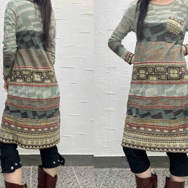 hippie long knit