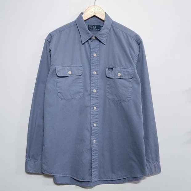 100~105 POLO 폴로랄프로렌 빈티지 워크셔츠 블루