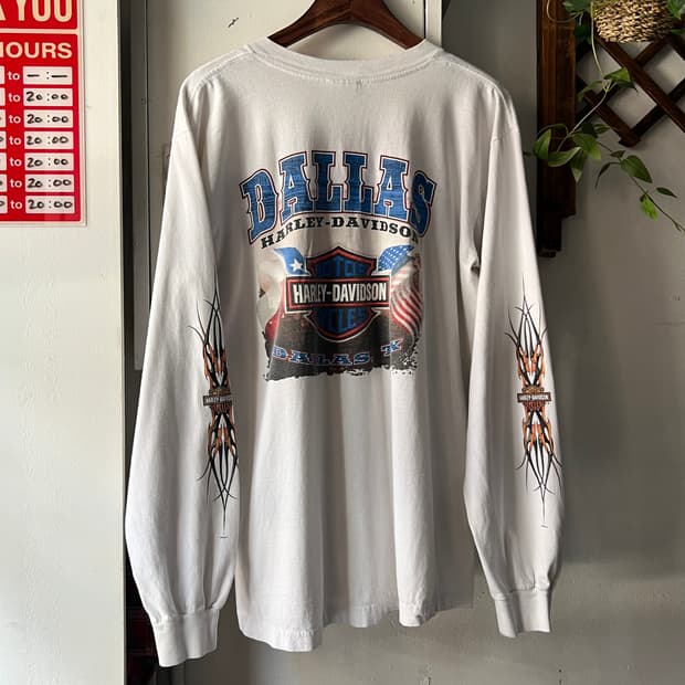 [L]할리데이비슨 Made in USA Dallas 롱슬리브 티셔츠