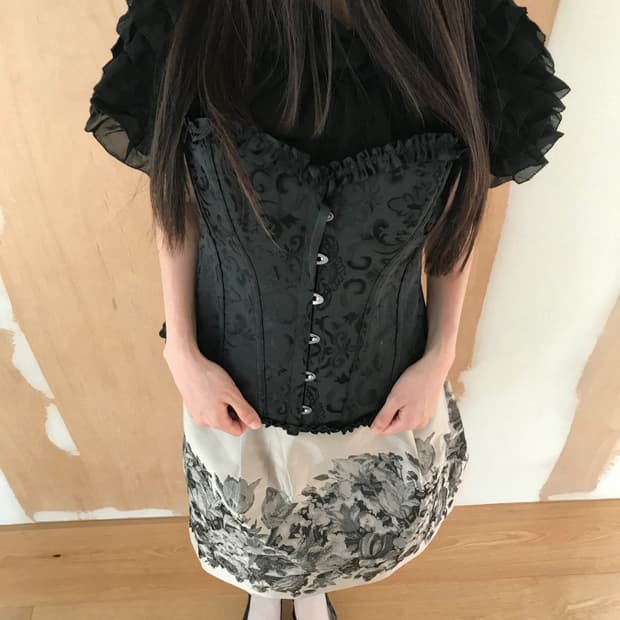 vintage pattern corset