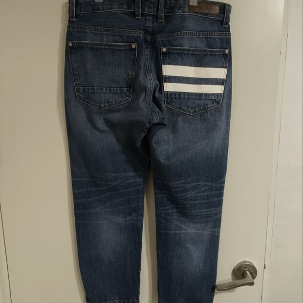 32 베네통 스트레이트 워싱 데님팬츠 청바지