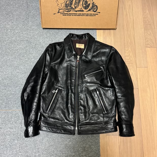 리얼시몬스 중홀랜드 홀스하이드 레더자켓 L