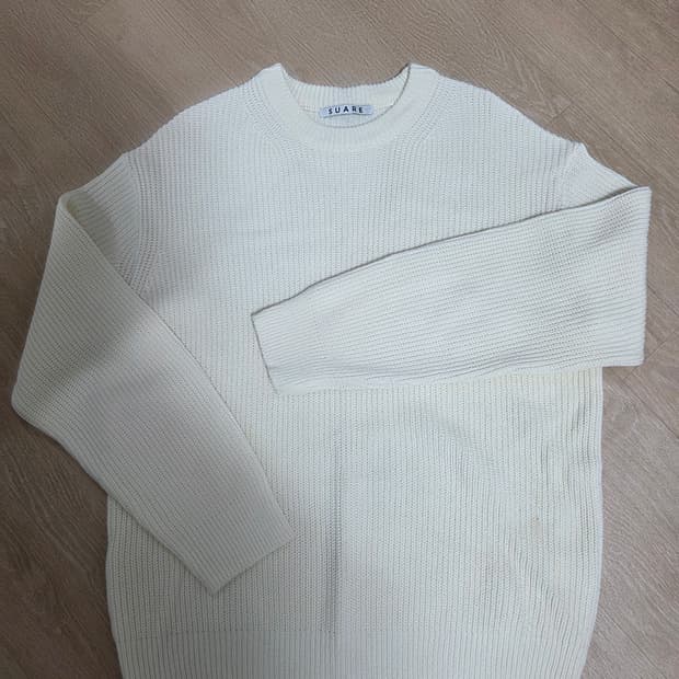 수아레 워셔블 하찌 니트 아이보리 L