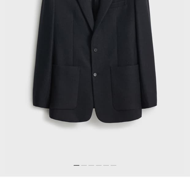 포터리 울 플란넬 자켓 블랙 3사이즈