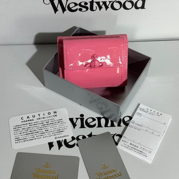 비비안웨스트우드 핑크 지갑