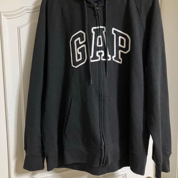 갭 GAP 블랙 후드집업