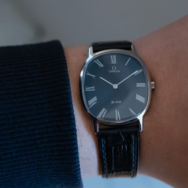 오메가 엘립스 네이비 빈티지 수동 시계