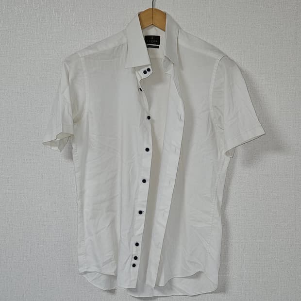 랑방 컬렉션 LANVIN 옴므 반팔셔츠 코튼 남성 100 슬림핏