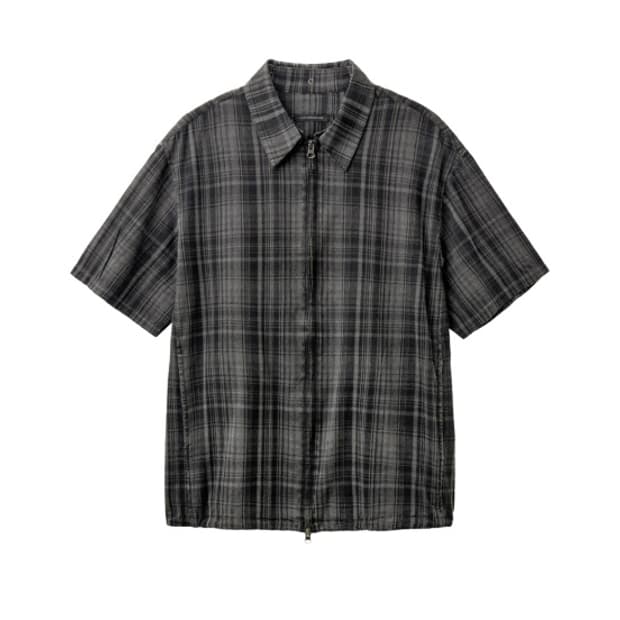 [3] 해칭룸 Shirket Over Dyed Check Charcoal