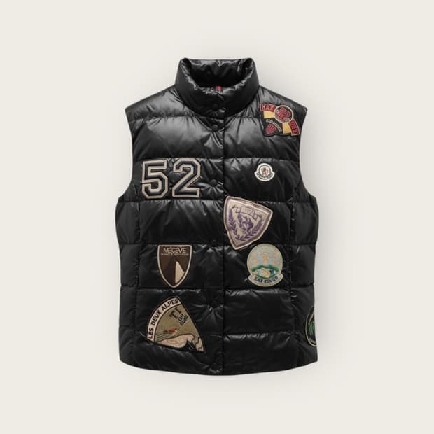 1/ 몽클레어 헤리티지 패치워크 패딩 베스트