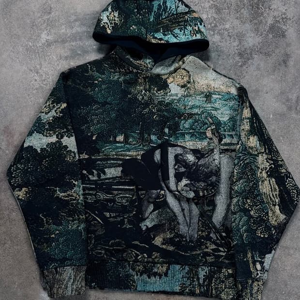 20SS Louis Vuitton blue Tapestry hoodie